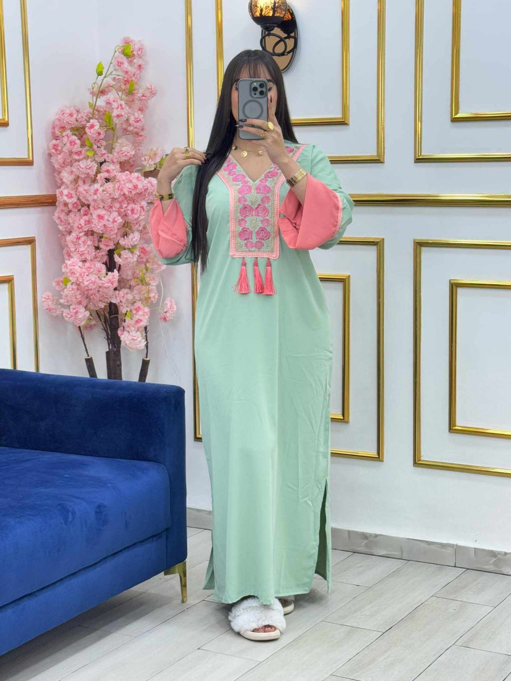 🌸 Traditional Tunisian Dress – Oriental Elegance Collection 🌸