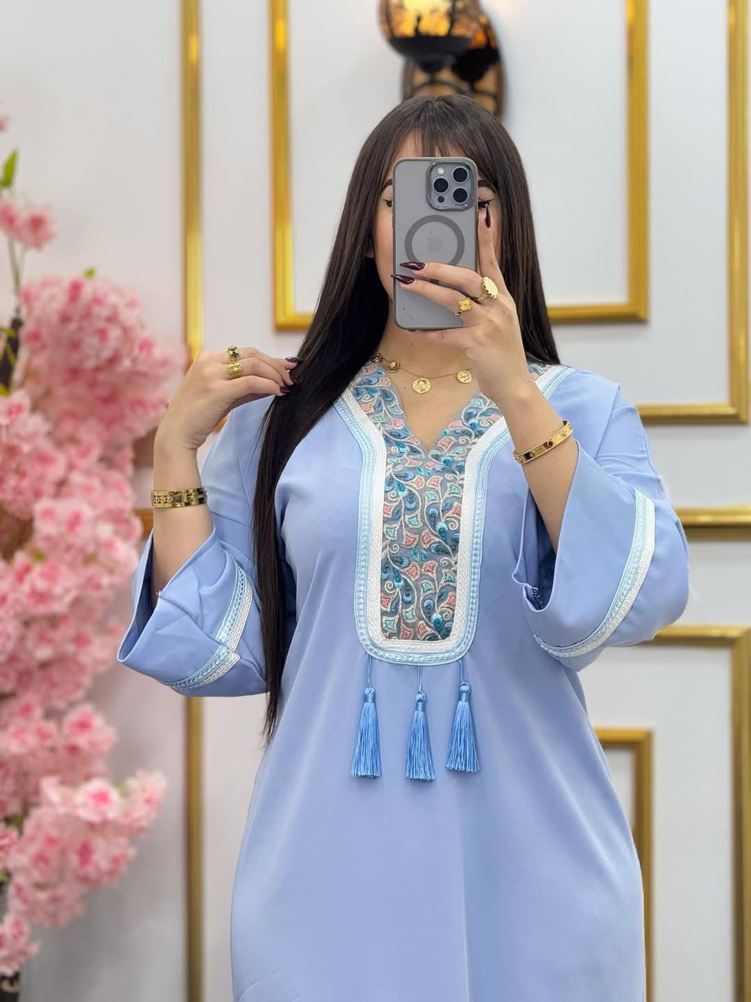 🌸 Traditional Tunisian Dress – Oriental Elegance Collection 🌸