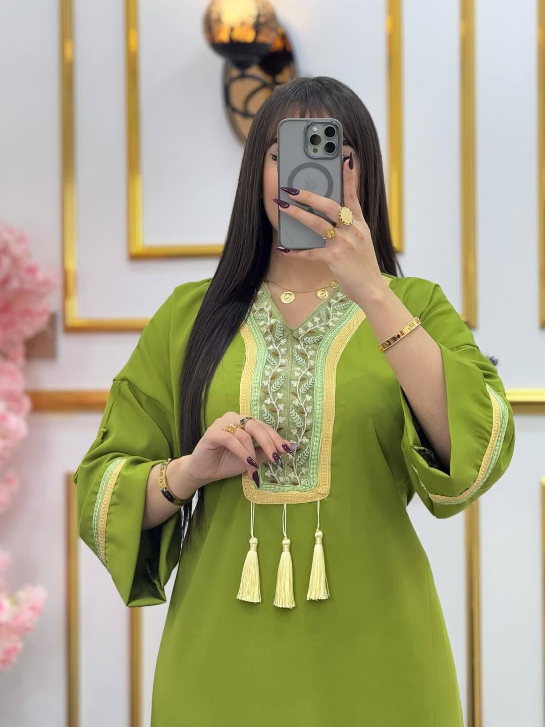 🌸 Traditional Tunisian Dress – Oriental Elegance Collection 🌸