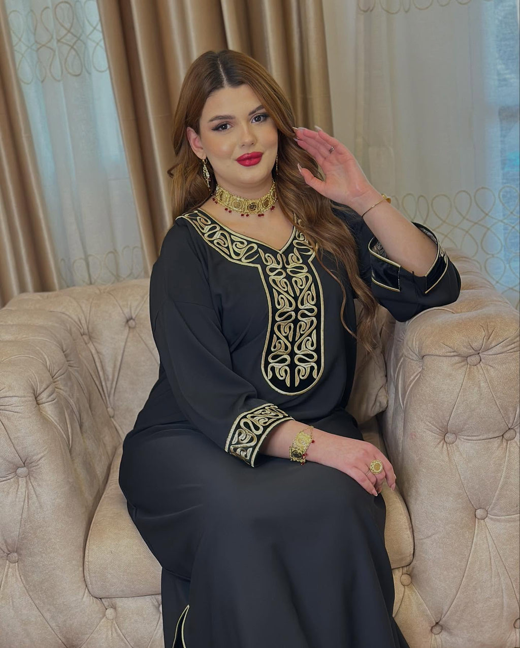 ✨ Abaya Royale Noire ✨