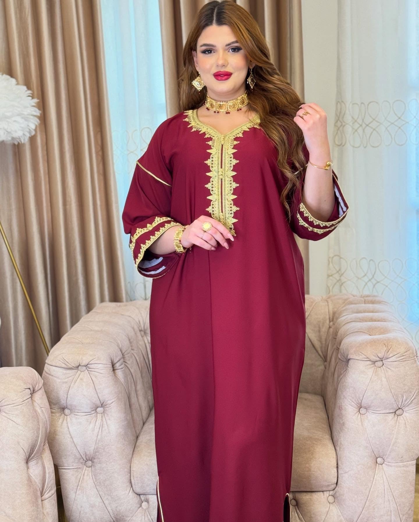 Abaya Bordeaux – Élégance et Confort