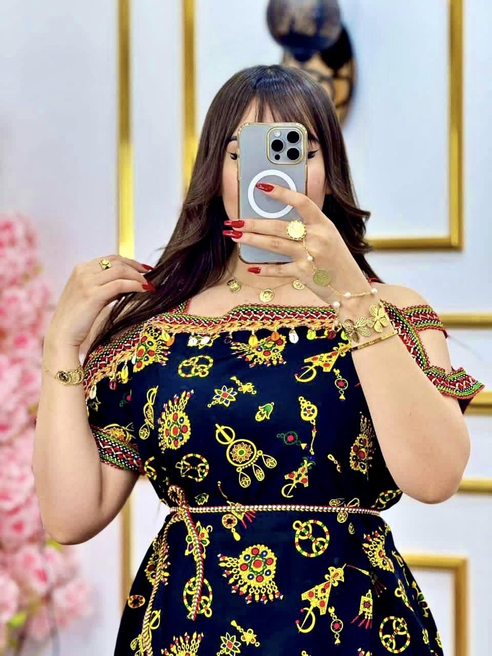 🌿 Robe Kabyle d’été – Fraîcheur et tradition revisitée