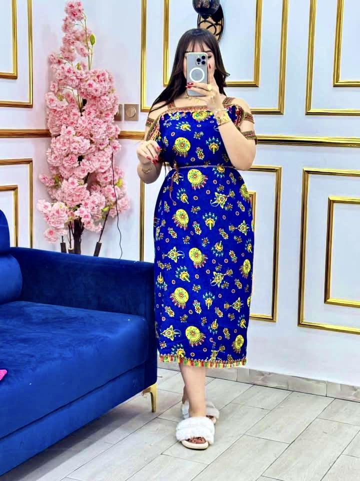 🌿 Robe Kabyle d’été – Fraîcheur et tradition revisitée