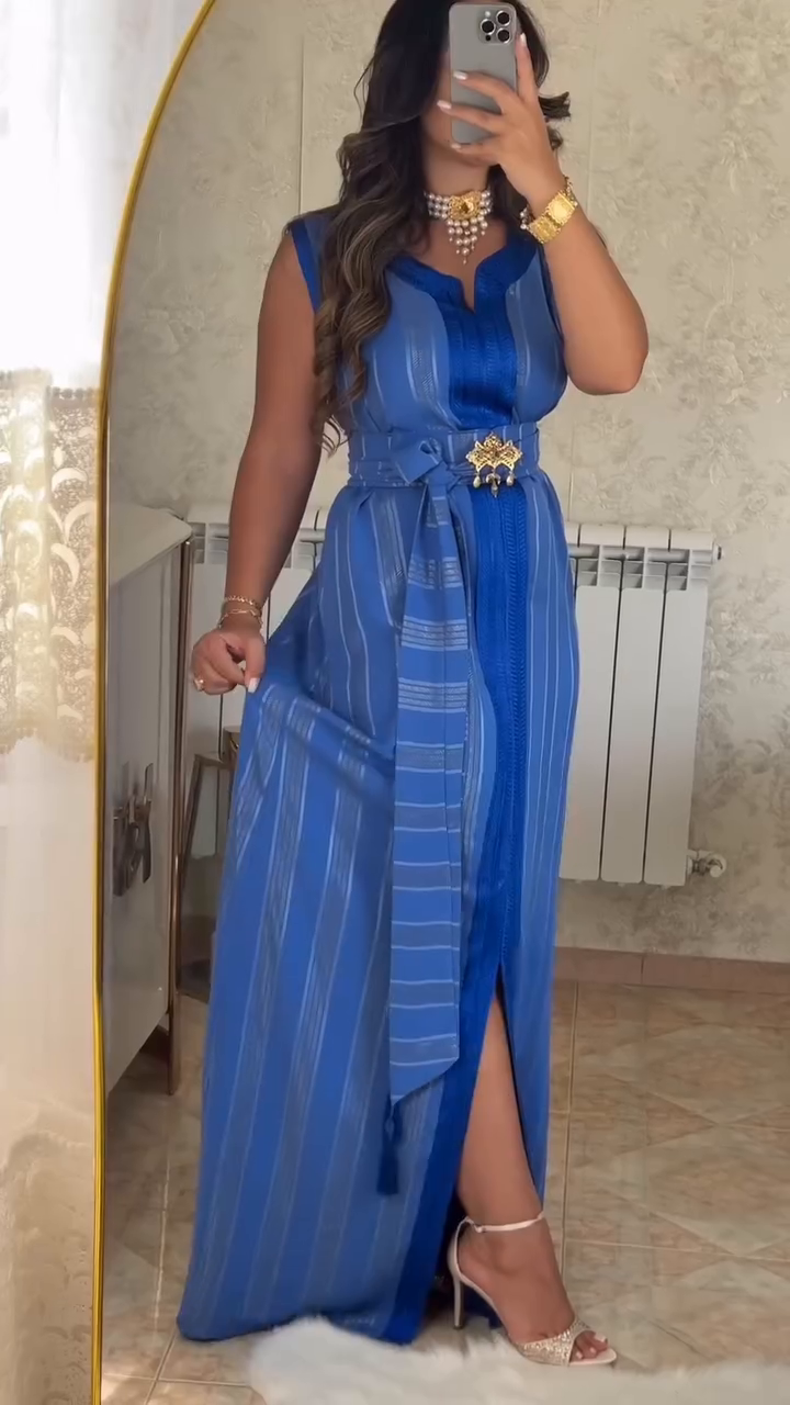 ✨ Caftan Nedjma en crêpe premium – Élégance et confort réunis ✨