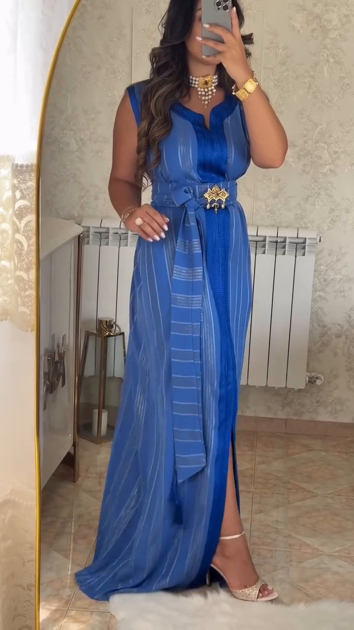 ✨ Caftan Nedjma en crêpe premium – Élégance et confort réunis ✨