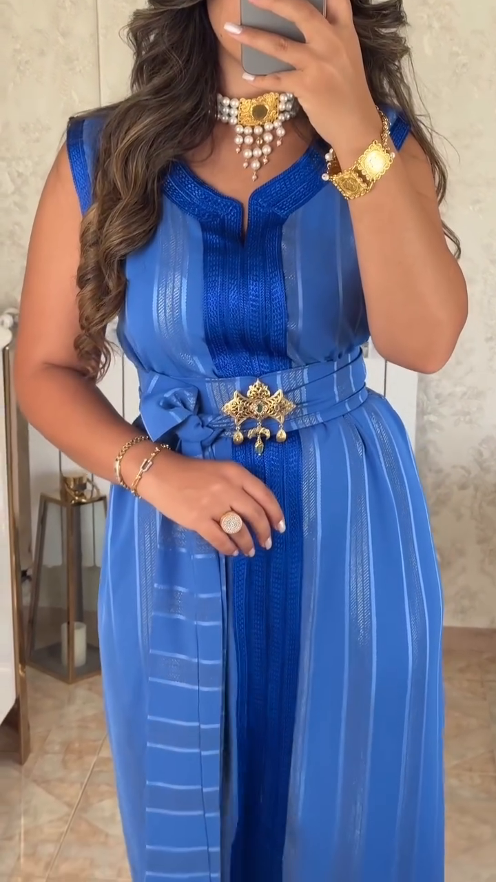 ✨ Caftan Nedjma en crêpe premium – Élégance et confort réunis ✨