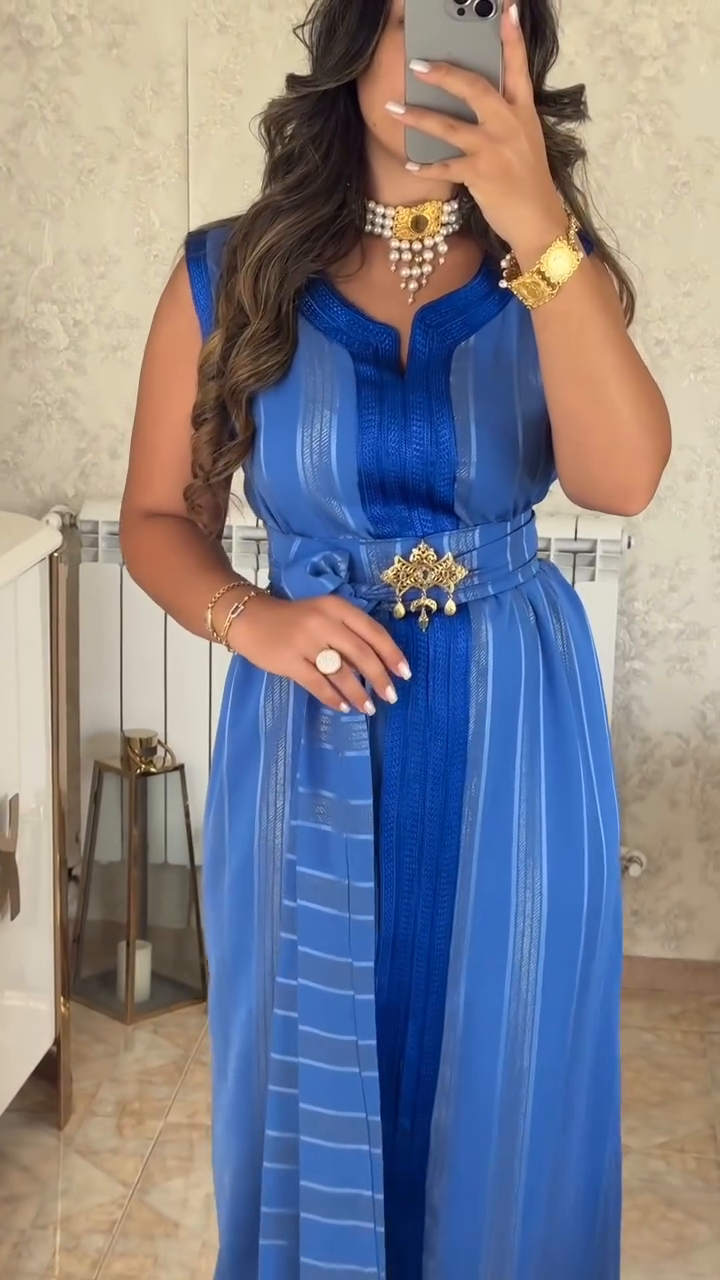 ✨ Caftan Nedjma en crêpe premium – Élégance et confort réunis ✨