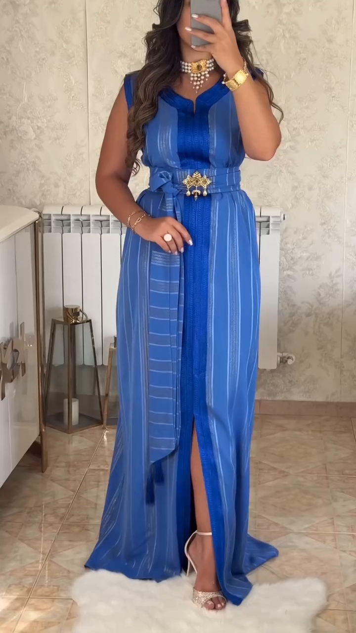 ✨ Caftan Nedjma en crêpe premium – Élégance et confort réunis ✨