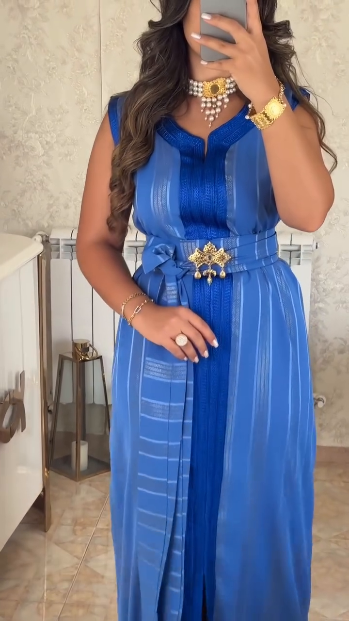 ✨ Caftan Nedjma en crêpe premium – Élégance et confort réunis ✨