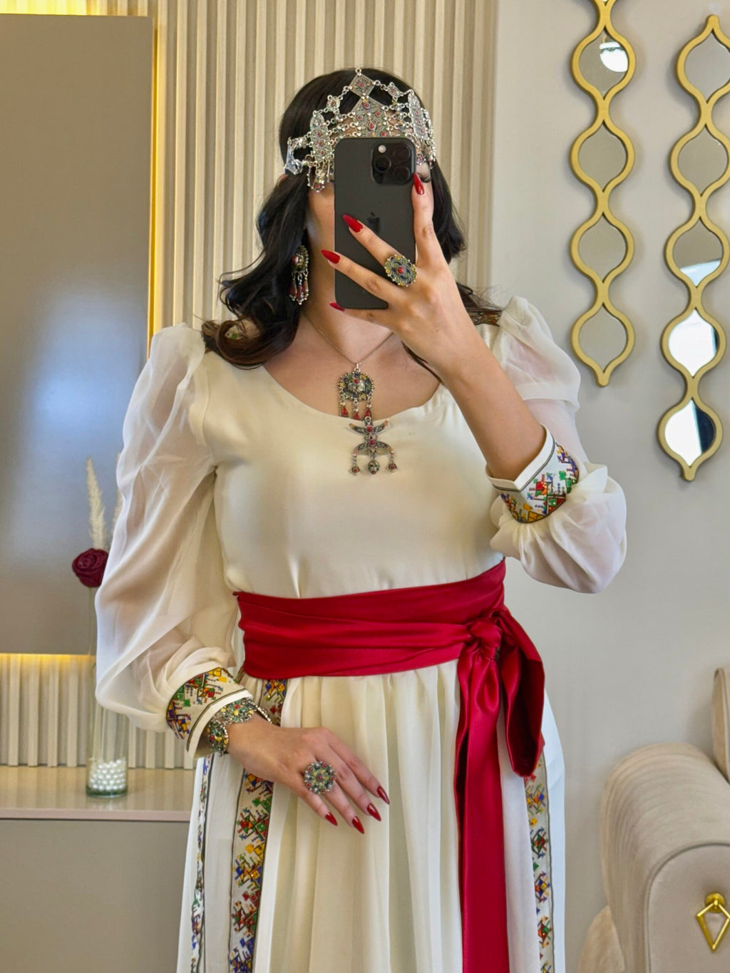 🌺 Robe Kabyle Prestige – Tradition & Élégance Réunie