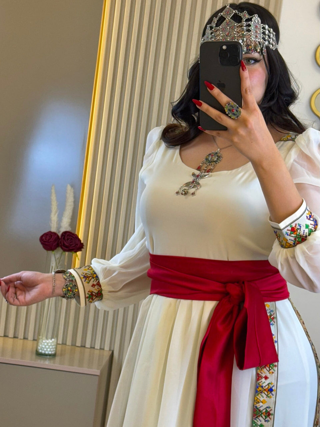 🌺 Robe Kabyle Prestige – Tradition & Élégance Réunie