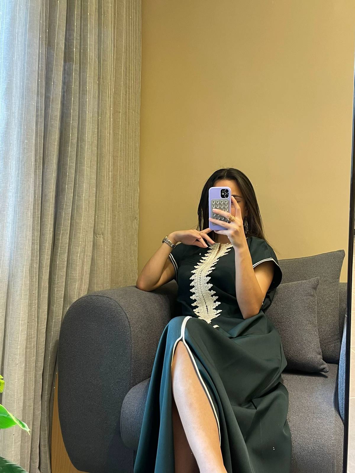 ✨ L'Essence du Charme Oriental – Caftan Princesse El Kahina Vert  Brodé