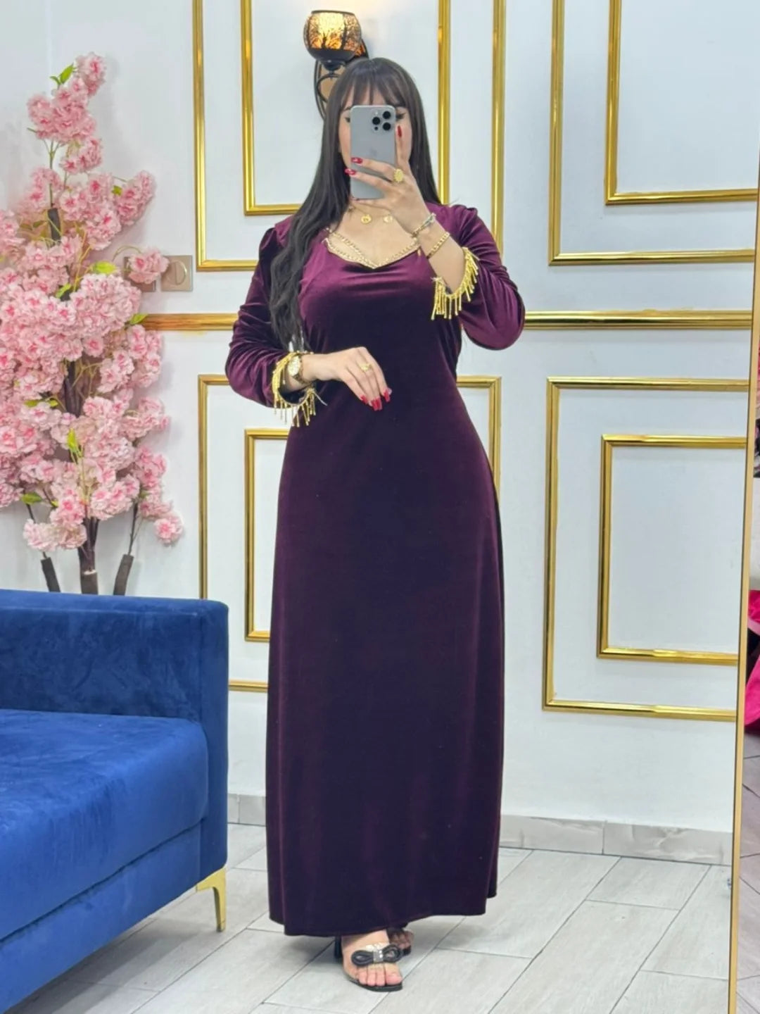 🌹 Robe Élégance Velours – L’art du raffinement